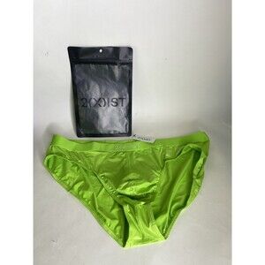 2xist Sexy Sliq Ultra Low Rise Brief Underwear Jasmine Green Mens Size XL